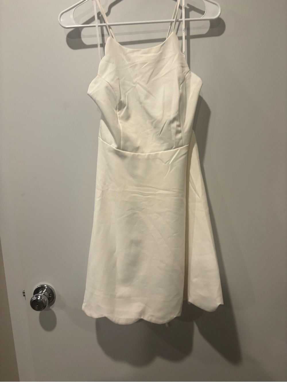 Lulu's White Spaghetti Strap Mini Dress